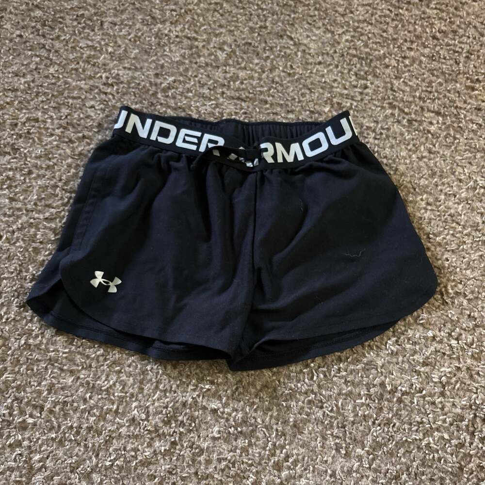 Under Armour Girls' Play Up Solid Workout Gym Shorts